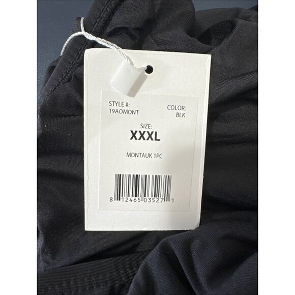 Andie Women's XXXL US 20 The Montauk 1-Piece Swimsuit Black NWT 9545 High Neck - Picture 9 of 12